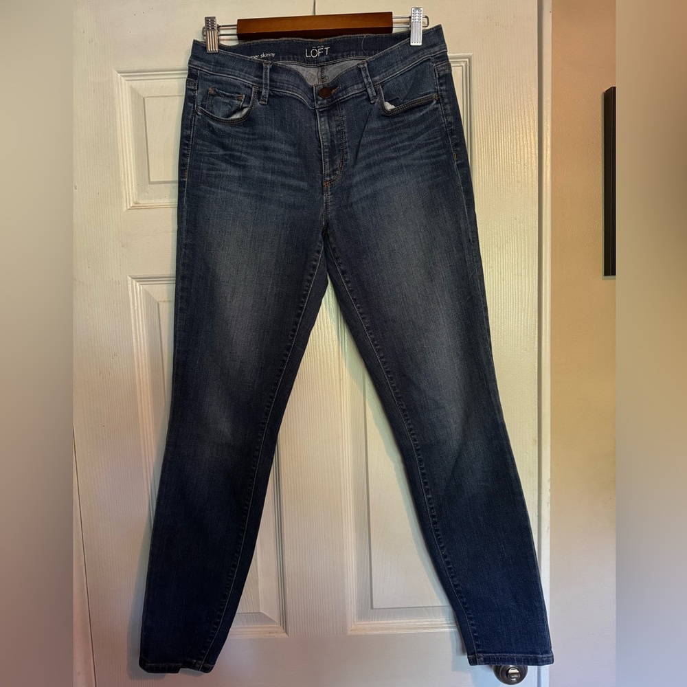 LOFT Dark Blue Super Skinny Jeans - 29/8